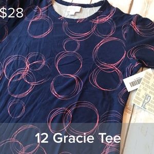 LuLaroe brand new kids Gracie top size 12